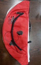 ბარათი/სუვენირი/ჩანთა/აქსესუარები -  - წელის ჩანთა ლიბერთინს - წითელი