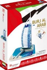 პაზლი -  - 3D ფაზლი - დუბაი ბურჯ ალ არაბი / Burj Al Arab (46 ნაწილიანი)