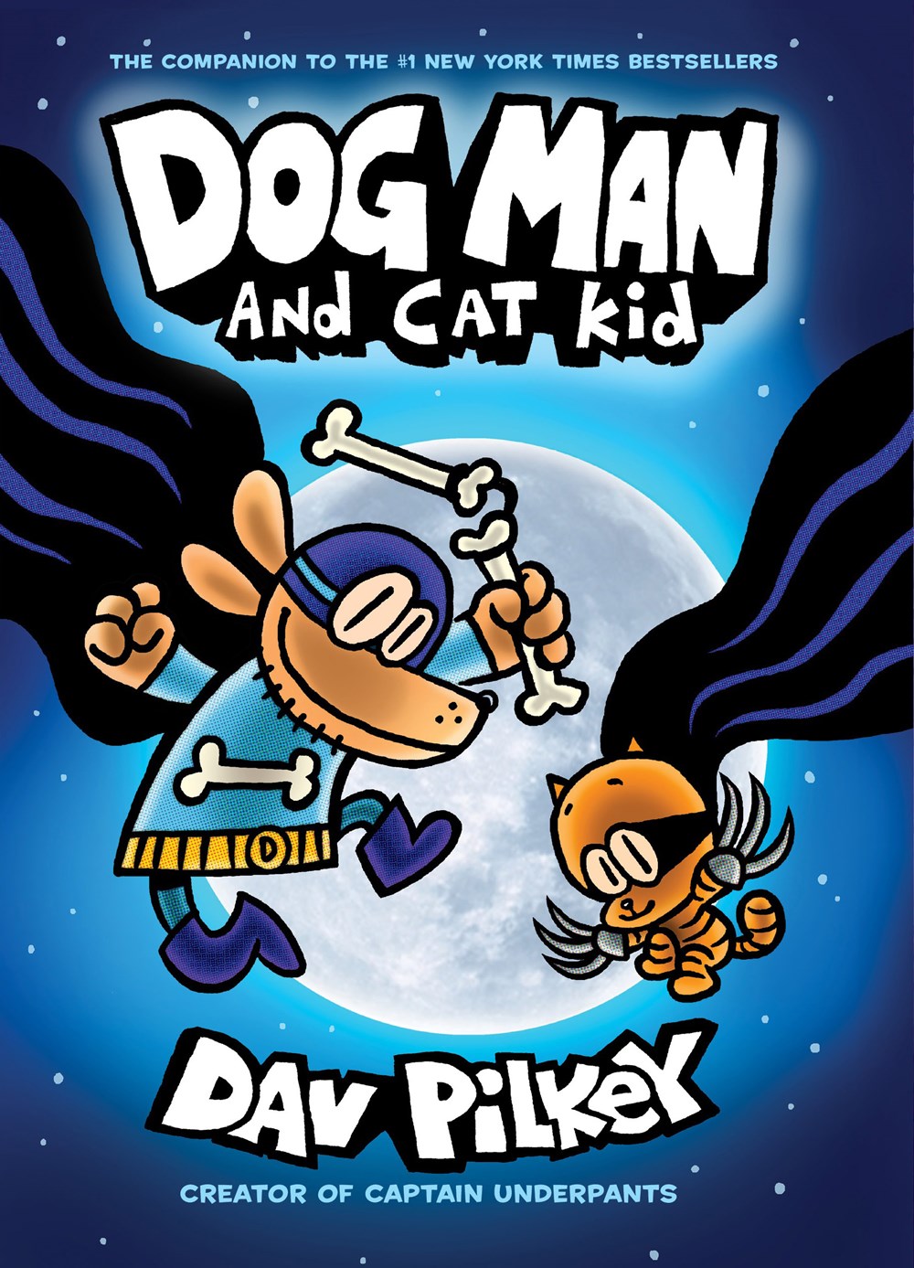Graphic novel; Manga - Pilkey Dav; პილკი დეივ - Dog Man #4: Dog Man and Cat Kid