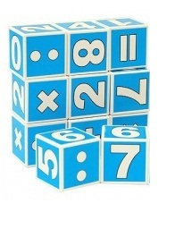 Набор кубиков Математика - 12 штук
