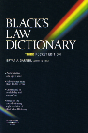 Black's Law Dictionary 3rd Pocket Edition