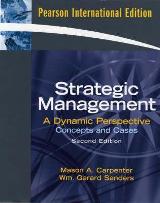 ლიტერატურა ინგლისურ ენაზე - Carpenter Mason Andrew; Sanders Gerry - Strategic Management : Concepts and Cases: International Edition