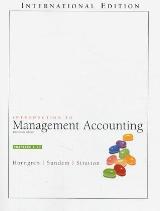 ლიტერატურა ინგლისურ ენაზე - Charles T. Horngren; Gary L. Sundem;  William O. Stratton - Introduction to Management Accounting, Chap. 1-17 : International Edition