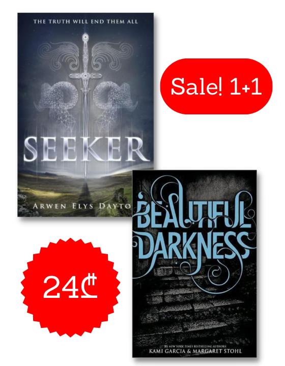 1+1 აქცია - Seeker + Beautiful Darkness