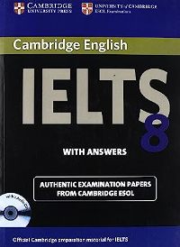 ინგლისური ენის შემსწავლელი სახელმძღვანელო - Cambridge University Press  - Cambridge IELTS #8 +CD