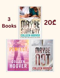 Colleen Hoover 3 Books Collection Set (Maybe Someday, Maybe Not, Finding Perfect)