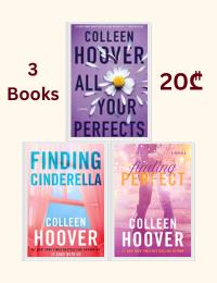 Colleen Hoover 3 Books Collection Set (All Your Perfects, Finding Perfect, Finding Cinderella