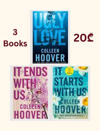 Colleen Hoover 3 Books Collection Set (Ugly Love, It Starts with Us, It Ends With Us)
