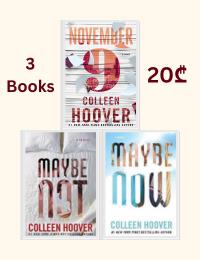 Colleen Hoover 3 Books Collection Set (November 9, Maybe Now, Maybe Not)
