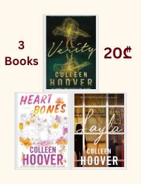 Colleen Hoover 3 Books Collection Set (Verity, Heart Bones, Layla)