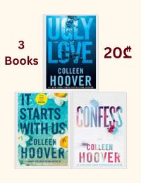 Colleen Hoover 3 Books Collection Set (Ugly Love, It Starts with Us, Confess)