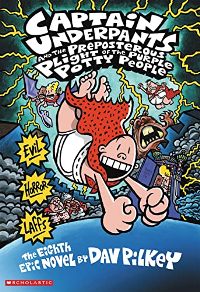 წიგნები ინგლისურ ენაზე - Pilkey Dav; პილკი დეივ - Captain Underpants 8: the Preposterous Plight of the Purple Potty People