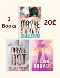 Colleen Hoover 3 Books Collection Set (Maybe Someday #1, Maybe Not #1.5, Finding Perfect)