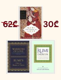 3 Books Collection Set (The Rumi Daybook; Warriors of Love; The Book of Love)