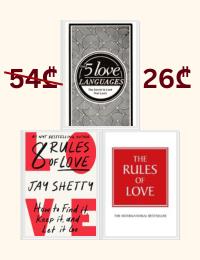 3 Books Collection Set (The Rules of Love; 8 Rules of Love; The 5 Love Languages)