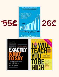 3 Books Collection Set (The Productivity Project; I Will Teach You to Be Richt; Exactly What to Say)