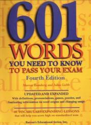 601 words you now tu know to pass your exam (fourth edition; baron's)