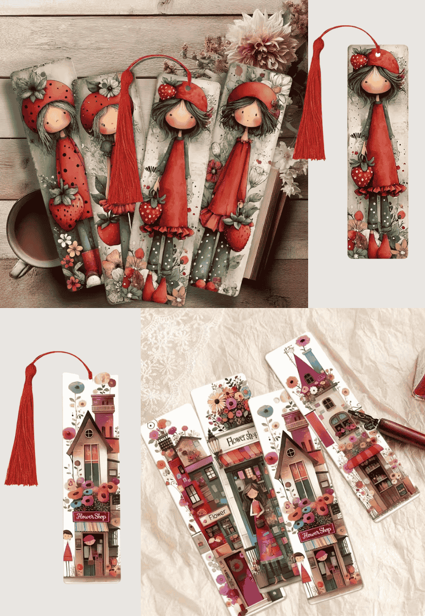 სანიშნე წიგნის - ხის / Wooden Bookmark