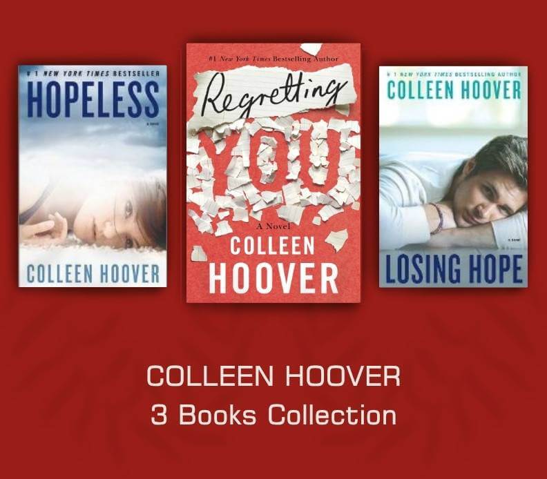 Colleen Hoover 3 Books Collection Set (Hopeless; Losing Hope; Regretting You)