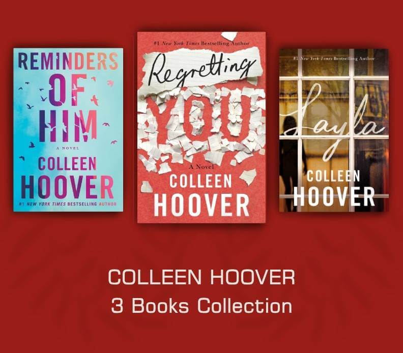 Colleen Hoover 3 Books Collection Set (Regretting You; Layla; Reminders of Him)