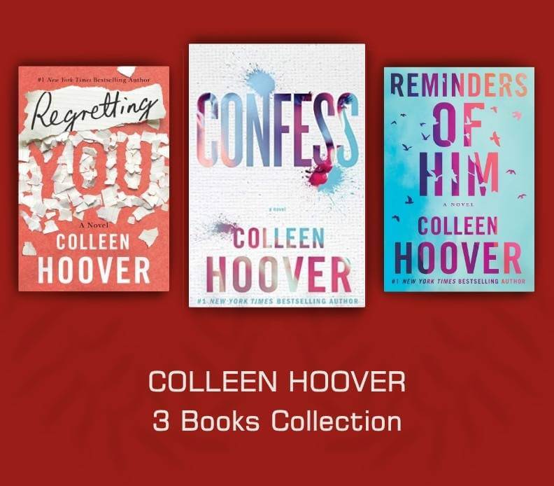 Colleen Hoover 3 Books Collection Set (Regretting You; Confess; Reminders of Him)