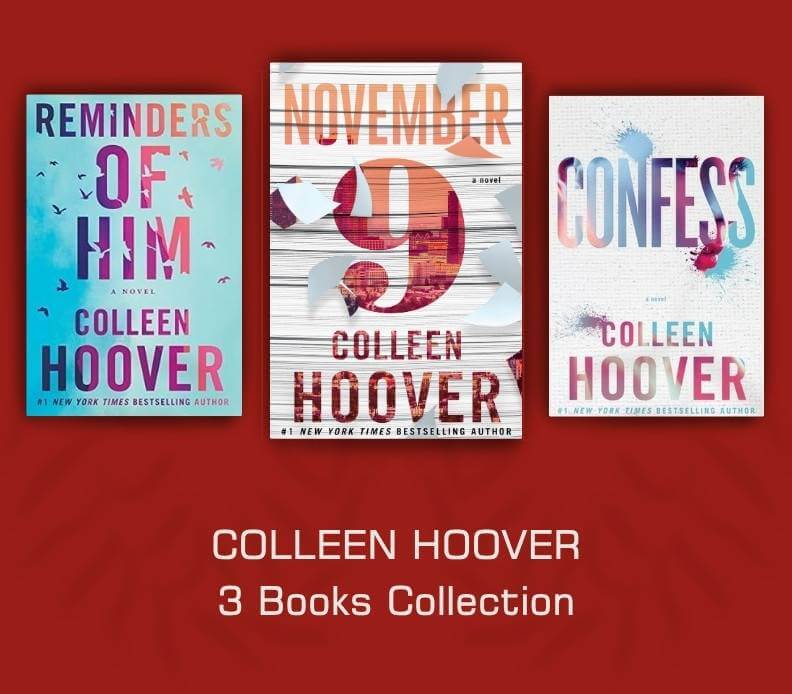 Colleen Hoover 3 Books Collection Set (Confess; Reminders of Him; November 9)